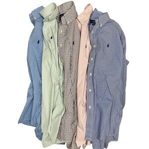 Lot of 5 Ralph Lauren Button Down Shirts